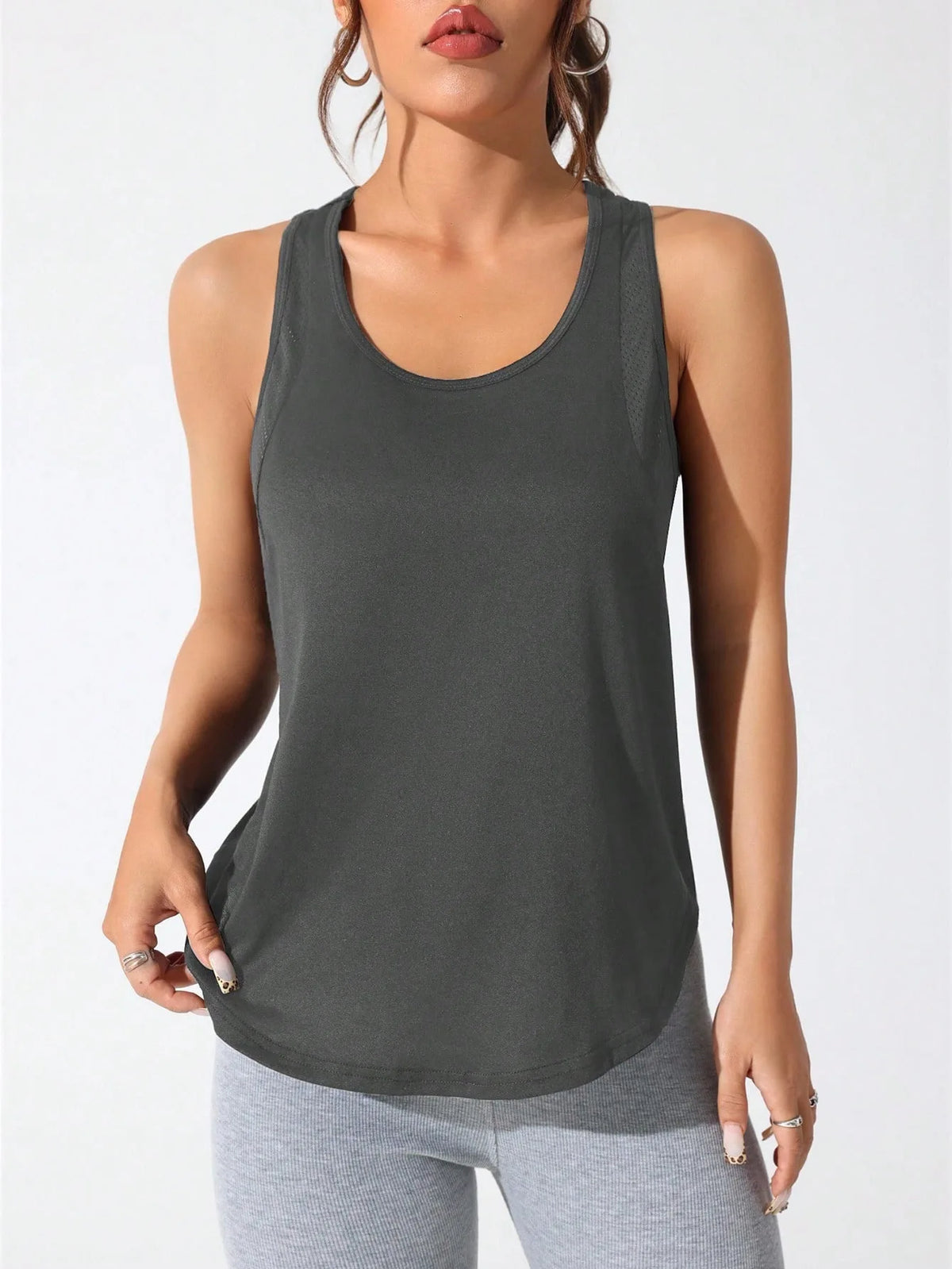 Women's Loose Racerback Running Tank Top | Sleeveless Activewear Vest