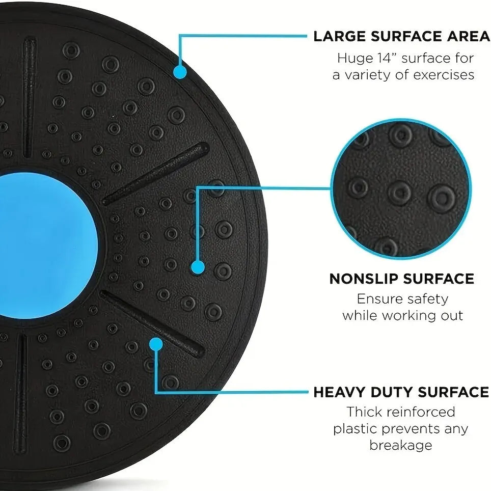 Balance Board – Anti-Slip Rubber, Wobble Trainer for Core Strength, Stability & Rehabilitation | 4 Colours