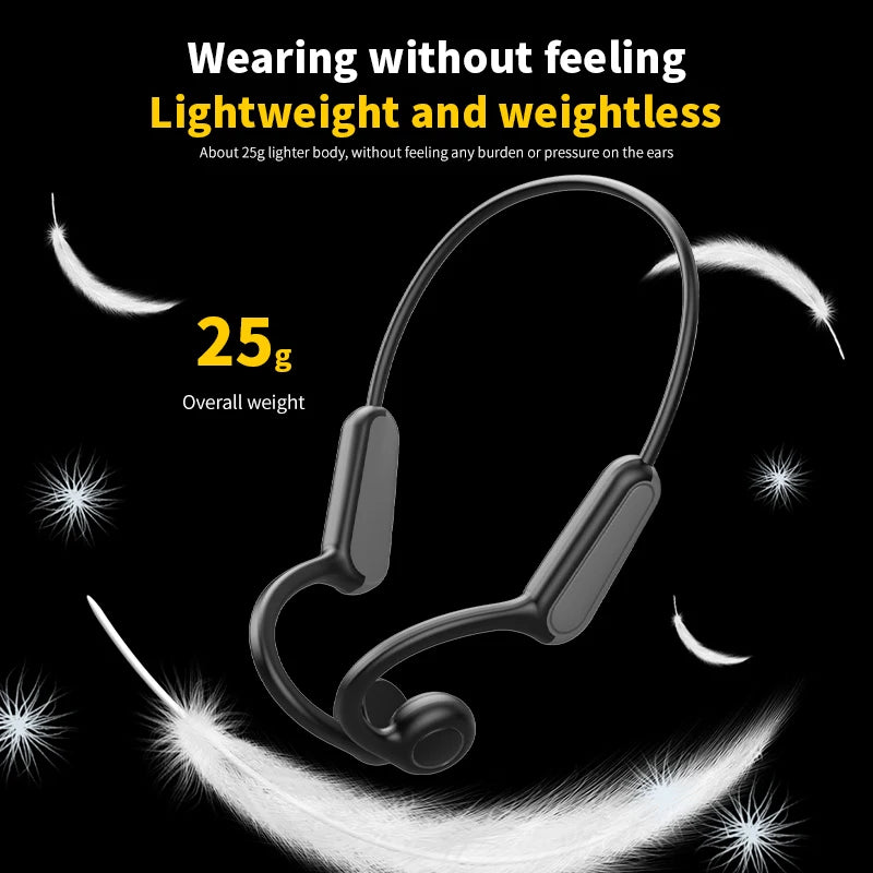 XIAOMI Mijia Real Bone Conduction Sport Headphone – Wireless Bluetooth Headset with Mic for Running