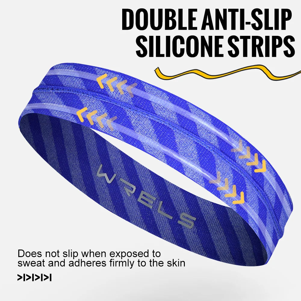 Running Gear Accessories: WRELS Non-Slip, Quick Dry, Moisture Wicking, Elastic Sports Headbands for Workout, Running / Rungear
