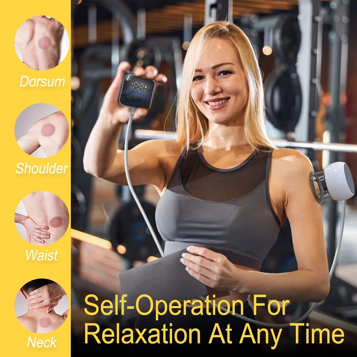 Running Tech Accessories: NEW Intelligent Vacuum Cupping Therapy - Remote Controlled Cupping Device, Smart Electric Gua Sha Cupping Machine / Rungear