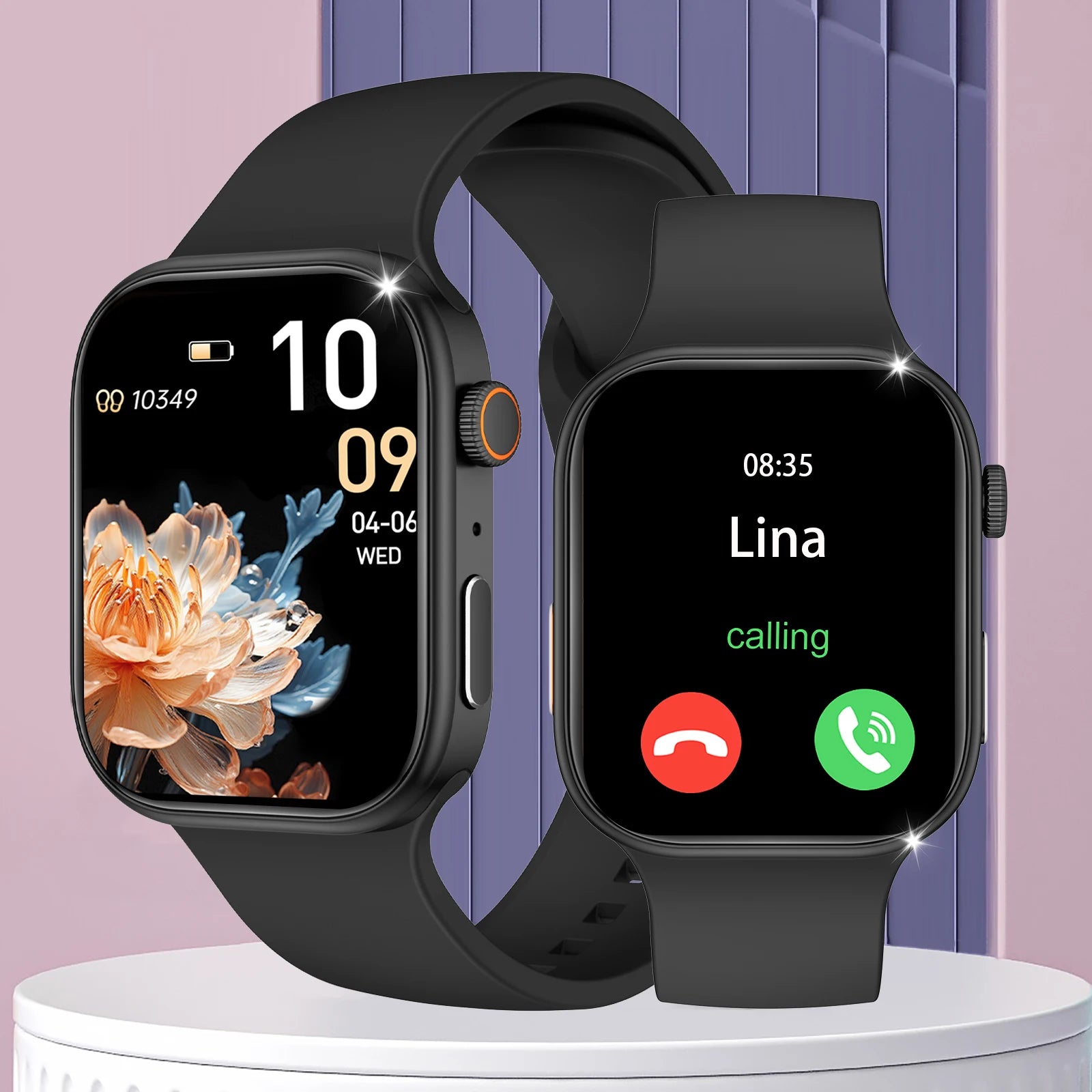 Tech Accessories Gear: Smart Watch with 2.02-Inch HD Display – Wireless Calling, Dialing, Alarm, Message Notifications, Fitness Tracking, Music Control. / Rungear