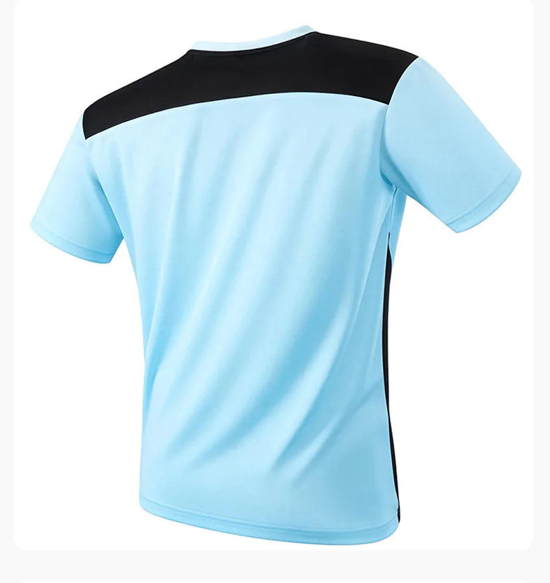Men's Colour Block Quick Dry Running T-Shirt | Lightweight Short Sleeve | RUNGEAR