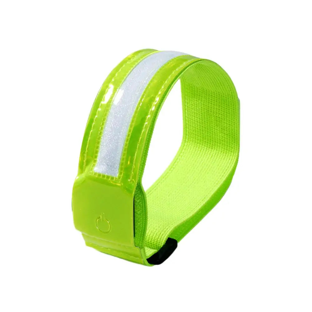 RUNGEAR LED Reflective Armbands | High-Visibility Safety Bands for Night Running, Cycling & Hiking (2-Pack)