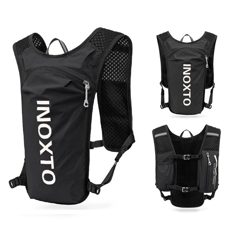 INOXTO 5L Breathable Hydration Vest – Lightweight Running & Cycling Backpack for Marathon & Hiking