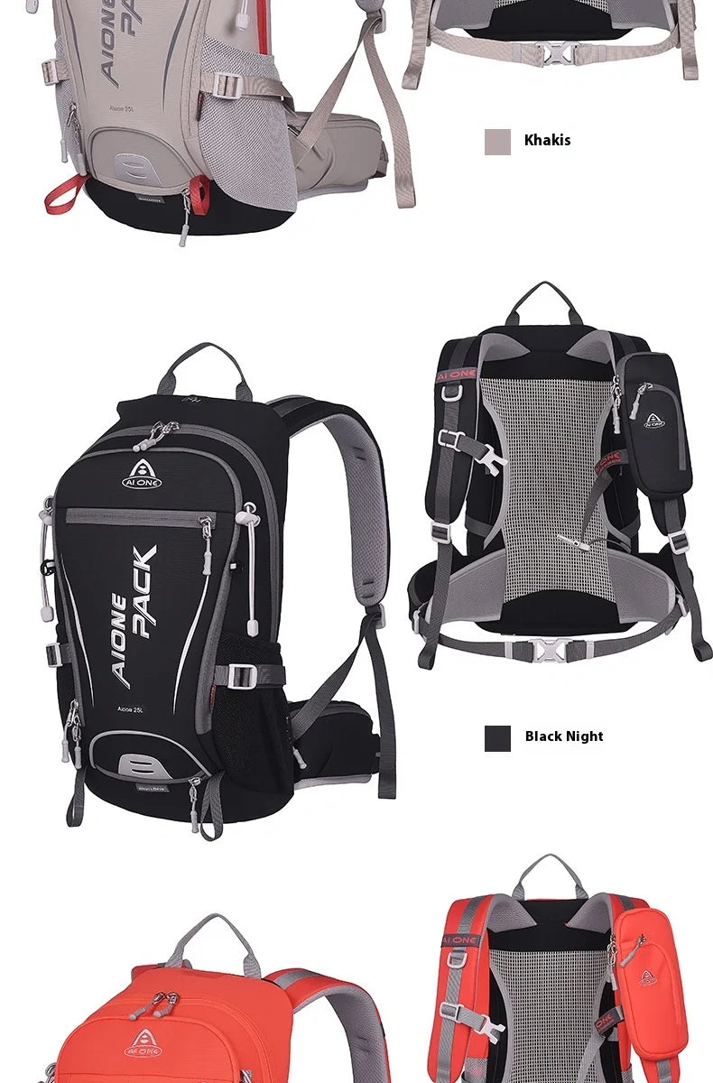 Trail Gear Accessories: 25L Lightweight Breathable Hiking Backpack Day Pack / Rungear