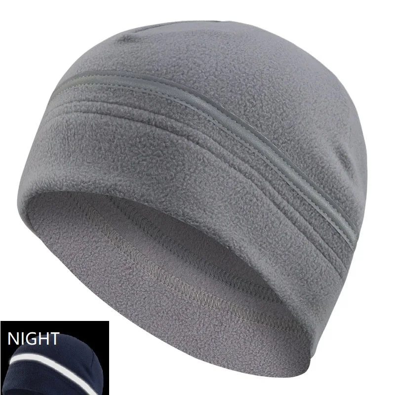 Reflective Hat Gear: High Visibility Safety Beanie, Reflective Knit, Ribbed Warm Winter Hats for Night Running, Hiking, Cycling / Rungear