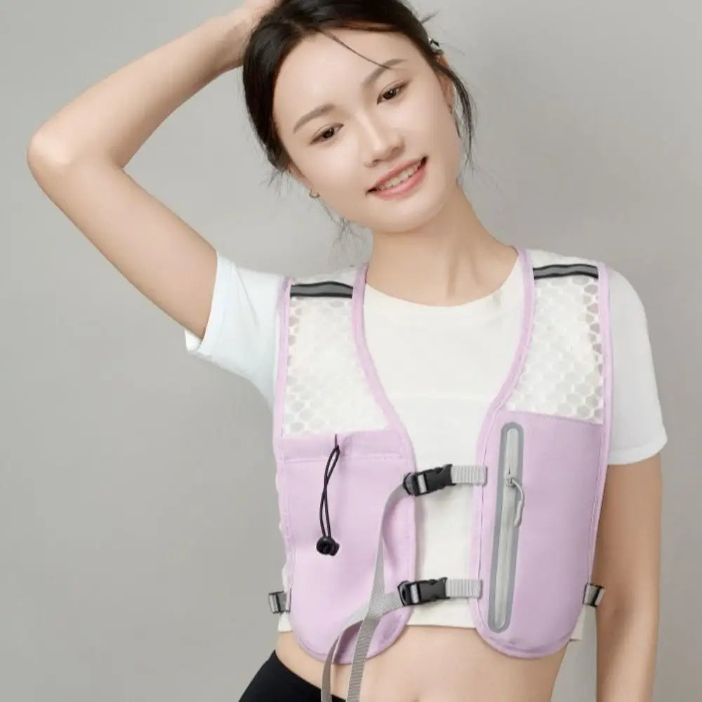 Breathable Multifunctional Non-Slip Reflective Sports Hydration Running Vest