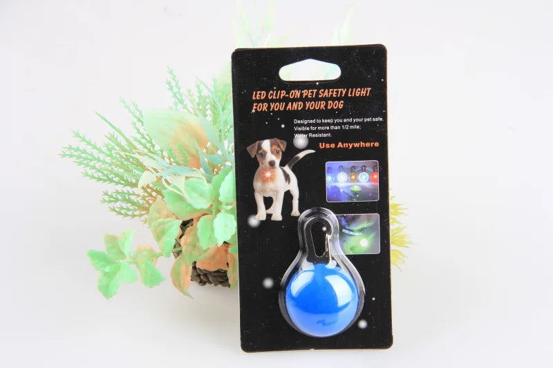 LED Dog Collar Light, Glow in The Dark Reflective Strip, Anti-Lost Night Safety Pendant for Pets Cat Christmas Gift