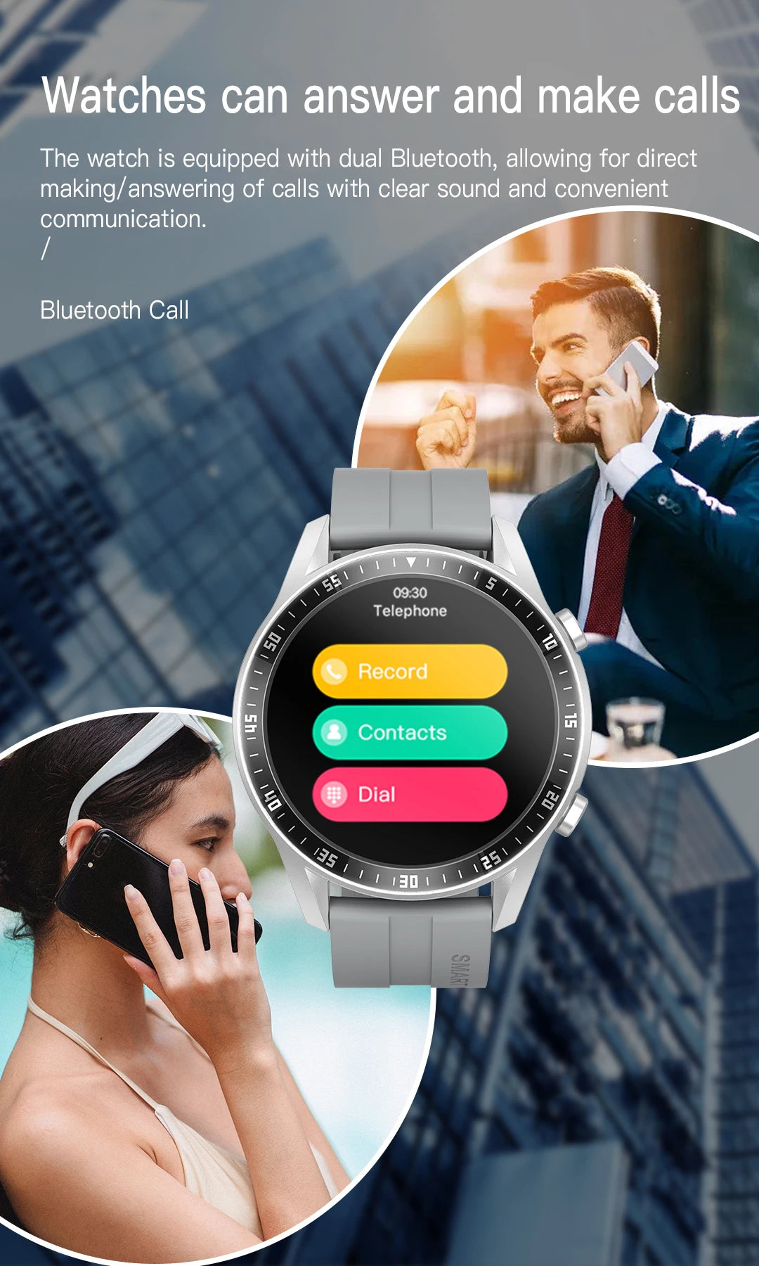 Men's Sport Smart Watch — Fitness Tracker with Heart Rate, Blood Pressure & Calorie Monitor