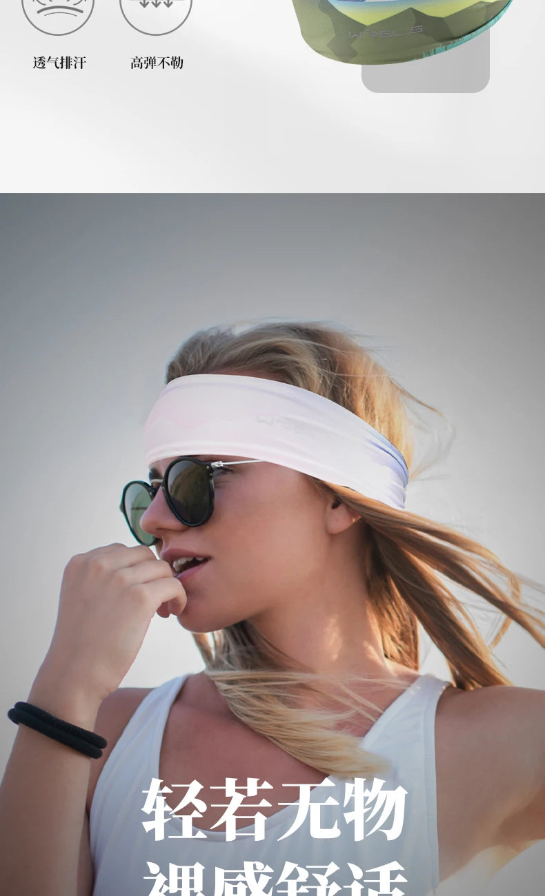 Wide Sports Headband – Elastic, Moisture-Wicking Sweatband | Running, Cycling, Yoga & Gym | Fits 48–62cm | Pink