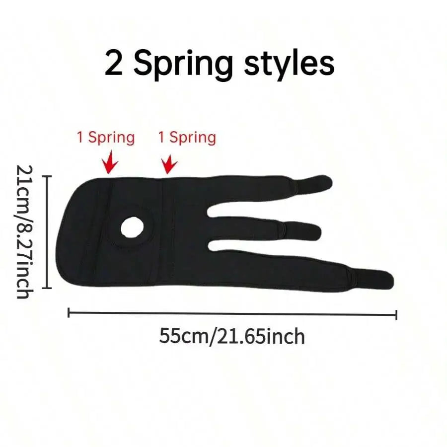 Spring Knee Brace Support – Open Patella, Adjustable | Running, Hiking & Sports
