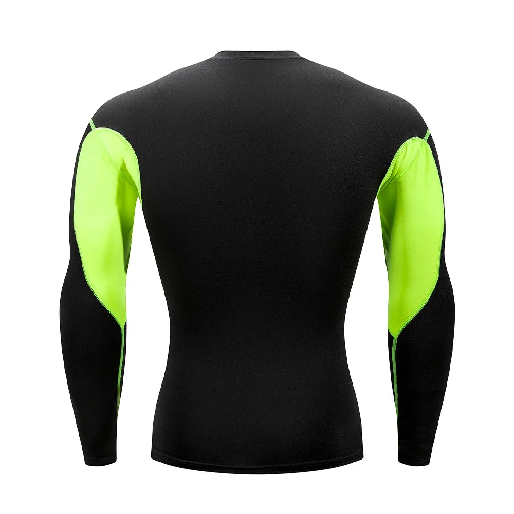 Men's Long Sleeve Compression Shirt – Quick-Dry Training Base Layer | Running & Gym