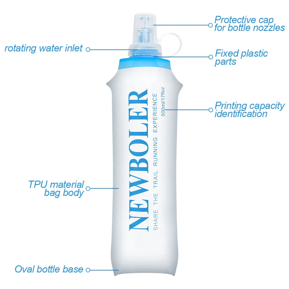 Collapsible Silicone Water Bottle — BPA Free | 150ml to 750ml | Running, Hiking & Travel