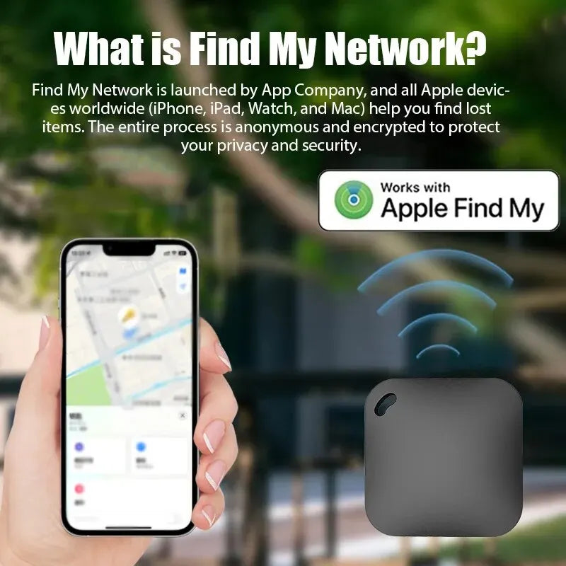 Smart Bluetooth GPS Tracker – Works with Apple Find My, Anti-Lost Locator for Keys, Pets & Kids