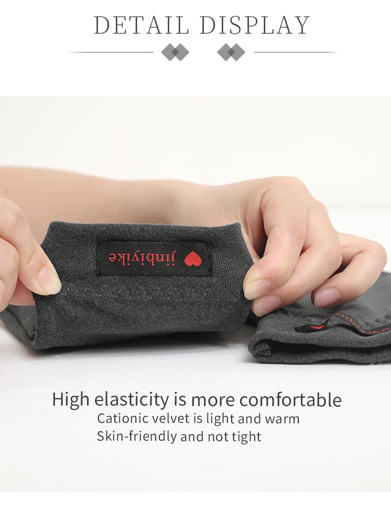 Running Winter Gear: Unisex, Warm, Windproof, Elasticated, Half-Round Mittens for Outdoor Sports / Rungear