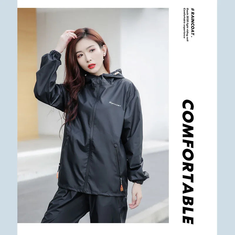 Running Jackets Apparel: (M-3XL) Unisex, Waterproof Jacket And Pants Set / Rungear