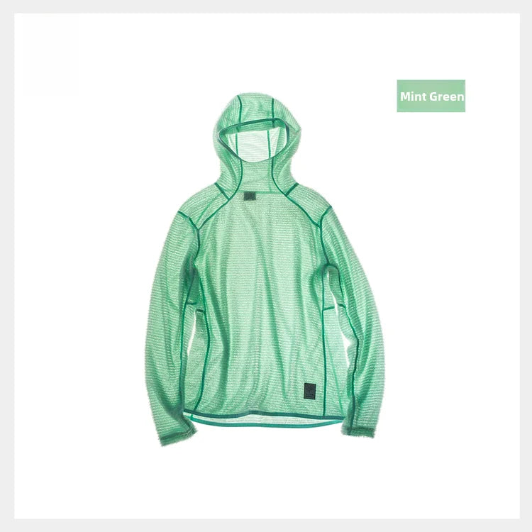 TANKE Men's Fleece Sports Hoodie | Lightweight Layering for Outdoor & Running