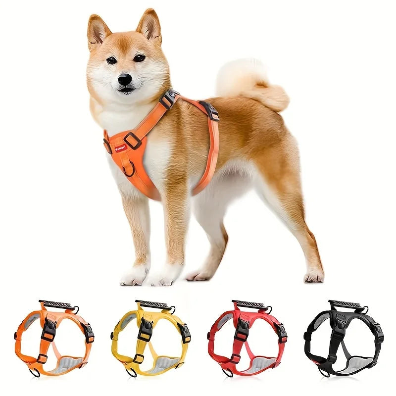 Adjustable Soft Padded Dog Harness with Easy Control Handle: Trail Running Dog Gear / Rungear