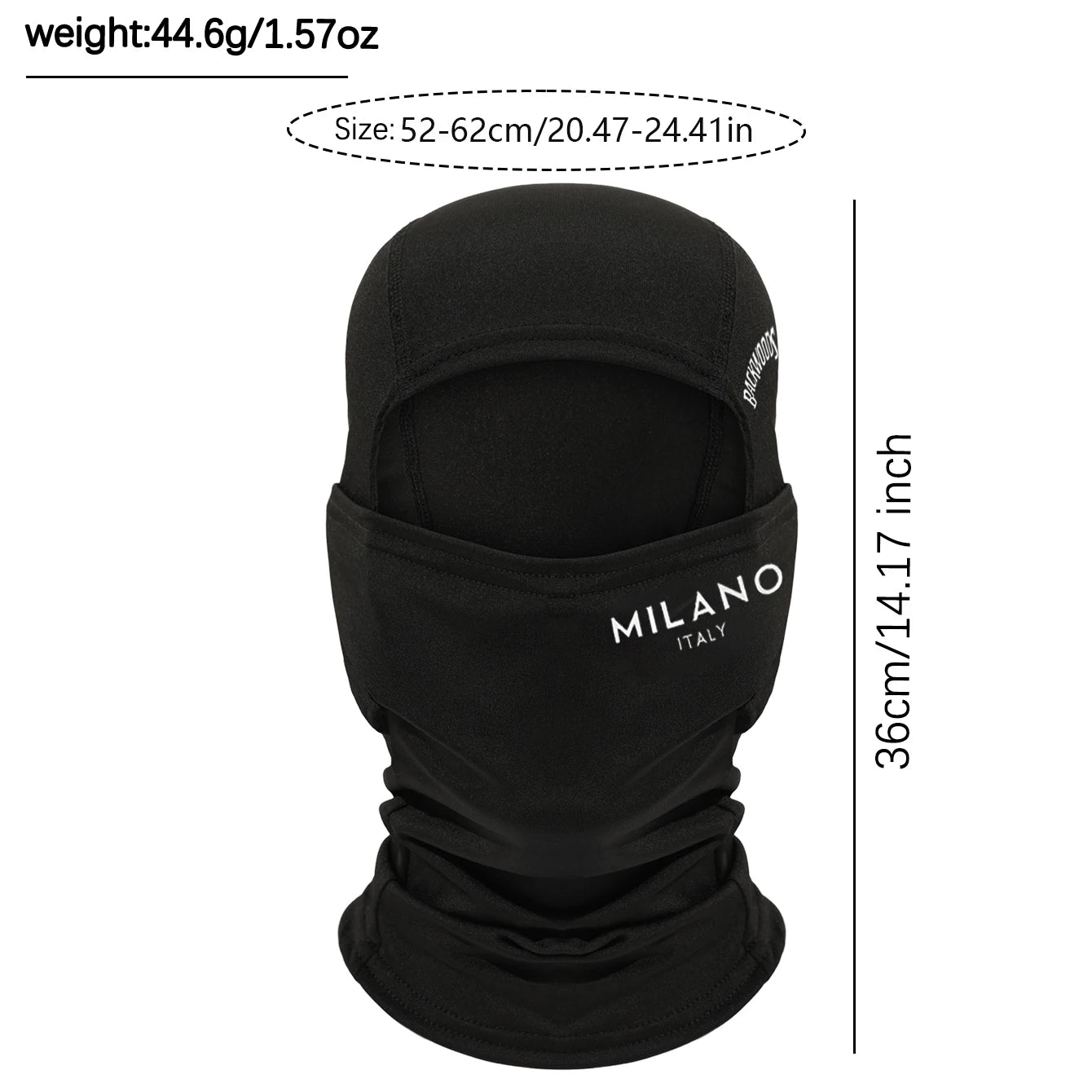Running Hat Accessories: Milano Breathable Ice Silk Balaclava Print Design, Suitable For Outdoor Sports / Rungear