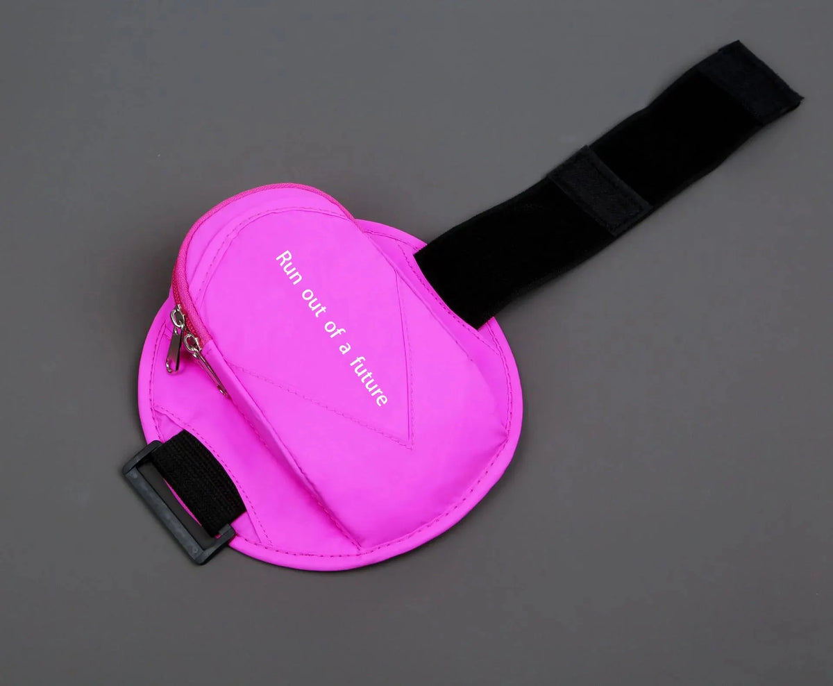 Circular Running Phone Armband – Reflective, Zippered Pouch, Adjustable Strap | Fits up to 6.5" | Night Running & Fitness | 5 Colours