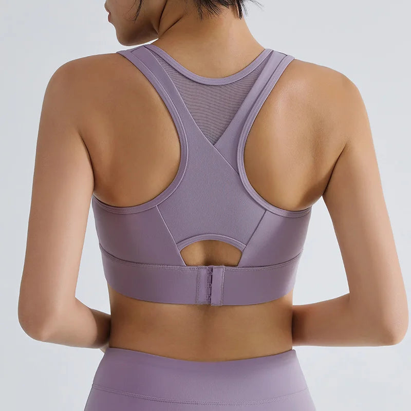 Women's Running Clothing: High Impact Full Support Adjustable Push Up Sports Bra Up To 3XL / Rungear