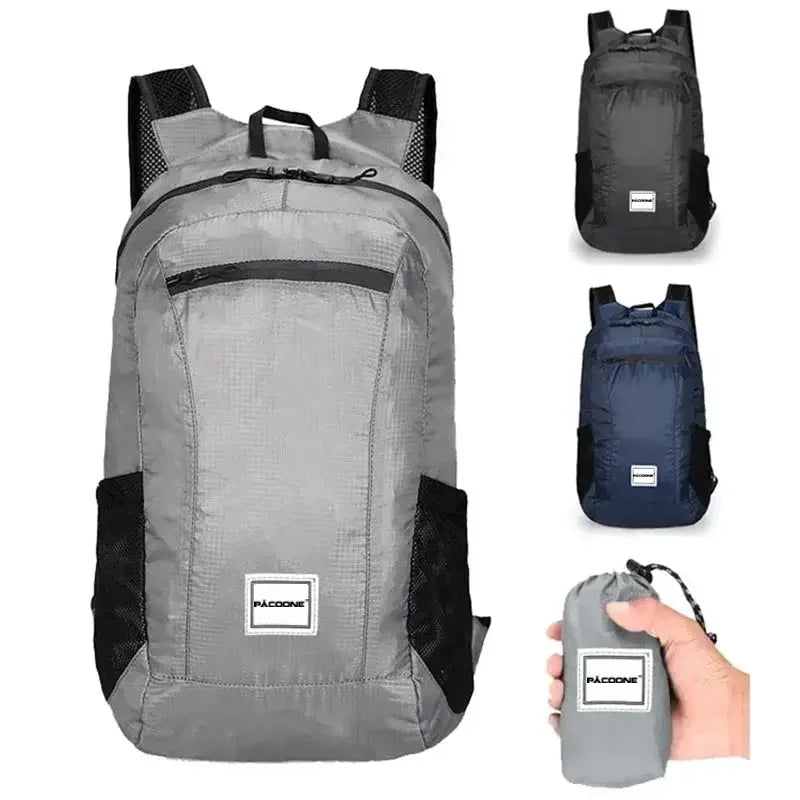 Lightweight Trail Accessories: 20L Unisex Outdoor Lightweight, Portable, Foldable, Waterproof Backpack for Travelling, Hiking / Rungear