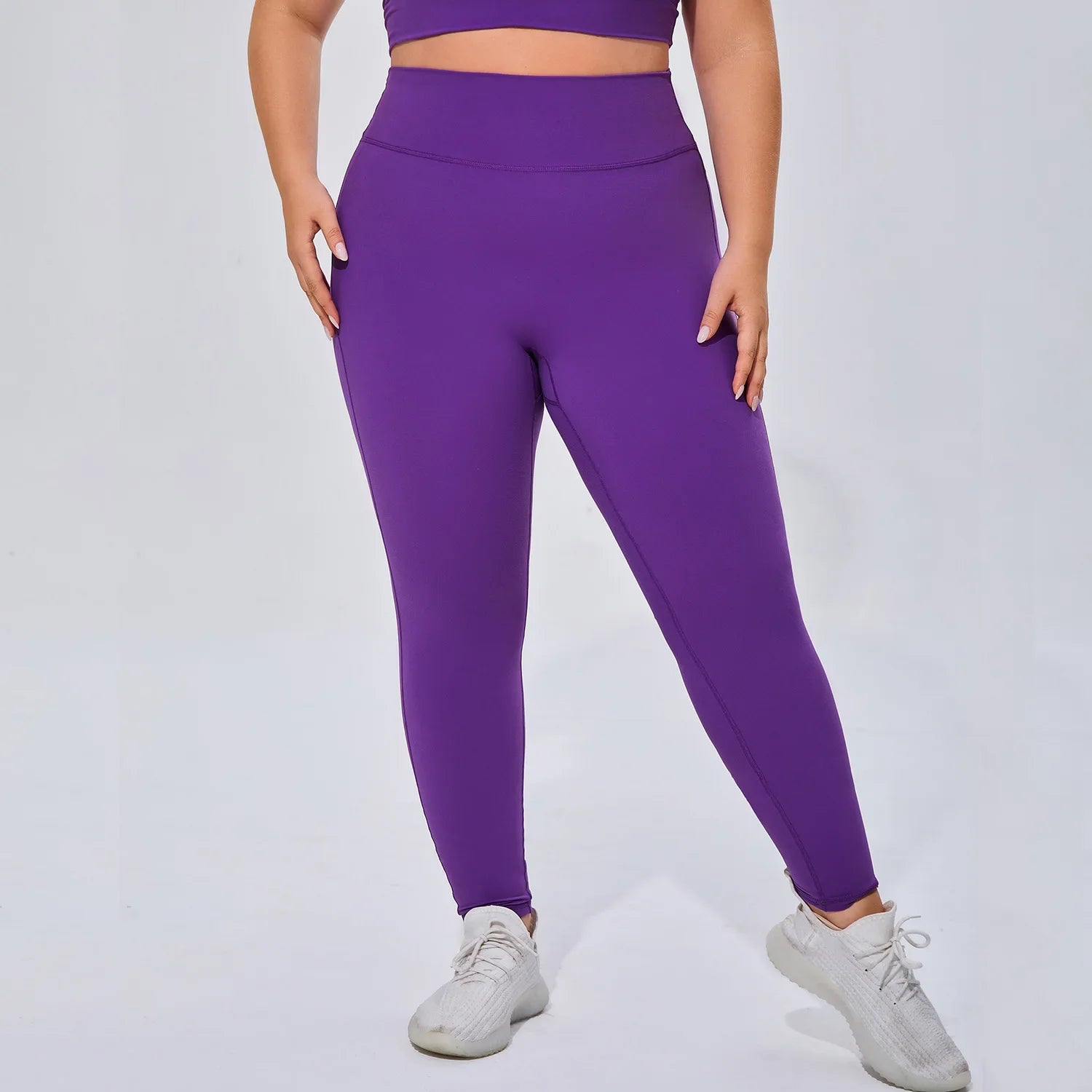 Plus Size Women's Running Apparel: Quick-Dry, Comfortable, High Stretch, Breathable Sports Bra And High Stretch Breathable Leggings / Rungear