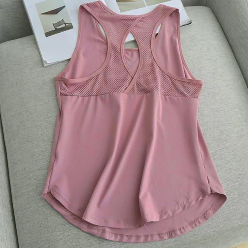 Women's Moisture-Wicking Running Shirts: Loose Sleeveless Quick-Dry Tank Tops / Rungear