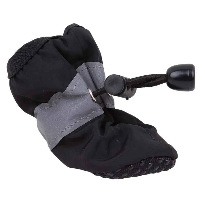 Warm Anti-Slip Cotton Dog Shoes & Socks | Thick Protective Boots for Small Dogs & Cats | Set of 4 | RUNGEAR