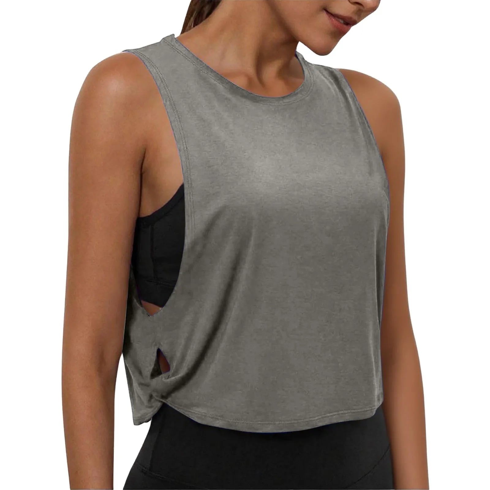 Women's Running Apparel: Sleeveless, Breathable, Cover-Up Tank Top / Rungear