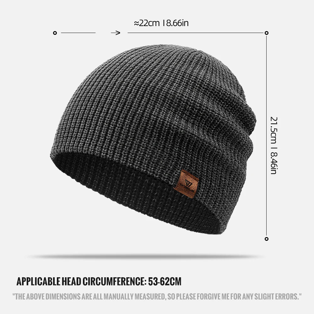 Winter Hat Apparel: WRELS Unisex, Reflective, Windproof, Winter Knitted Ear Protection Beanie / Rungear