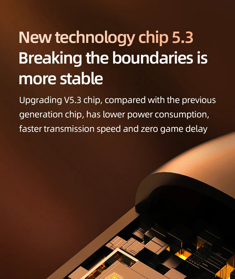 BT8 Wireless Bluetooth Headphones Outdoor Sports 5.3 With Touch Control Charging Display