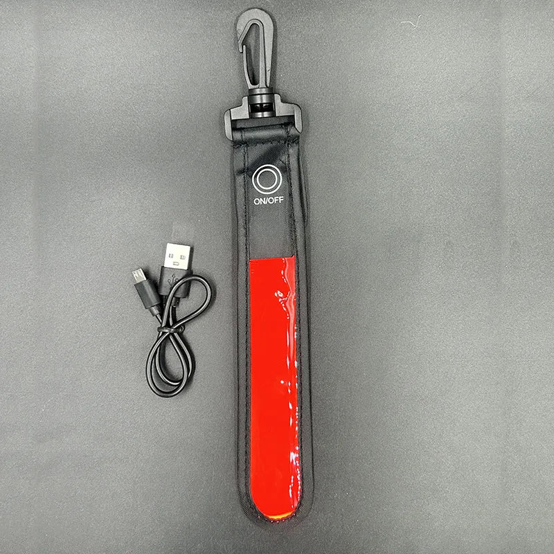 Rechargeable LED Reflective Safety Light Clip for Running, Cycling & Hiking