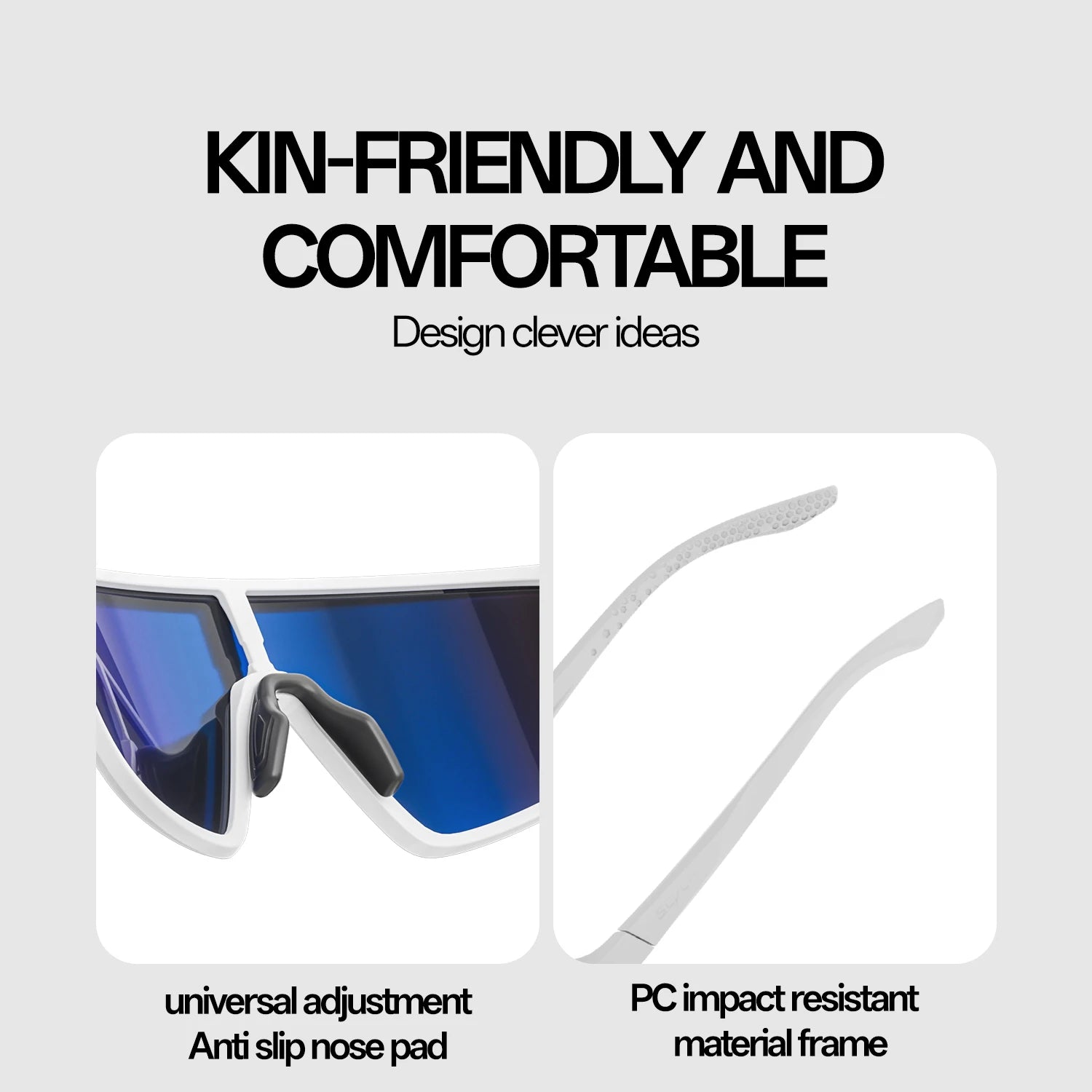 Running Sunglasses Gear: SCVCN New Large-Frame Outdoors Sports Running Sunglasses UV400 / Rungear