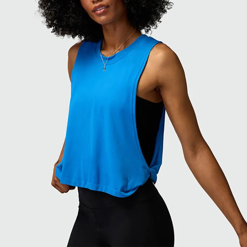 Women's Running Apparel: Sleeveless Mesh, Quick Dry, Breathable Tops For Cover Up / Rungear