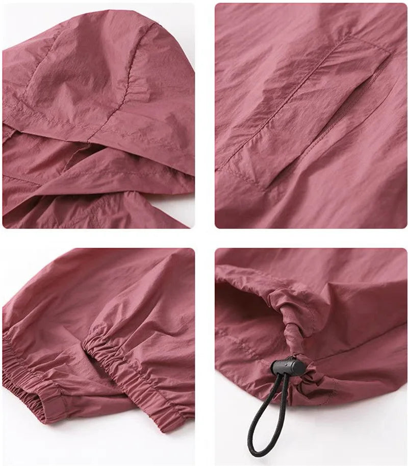 Women's Lightweight Jackets: Thin, Breathable, Sun-Protective Summer Sports Outwear Jacket / Rungear