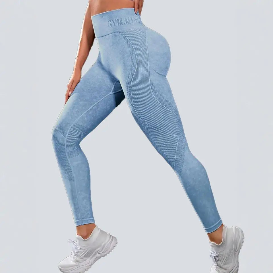 Women's Activewear Apparel: Seamless High Waist Pants Hip Lifting Outdoor Sports Tight Waist Pants / Rungear