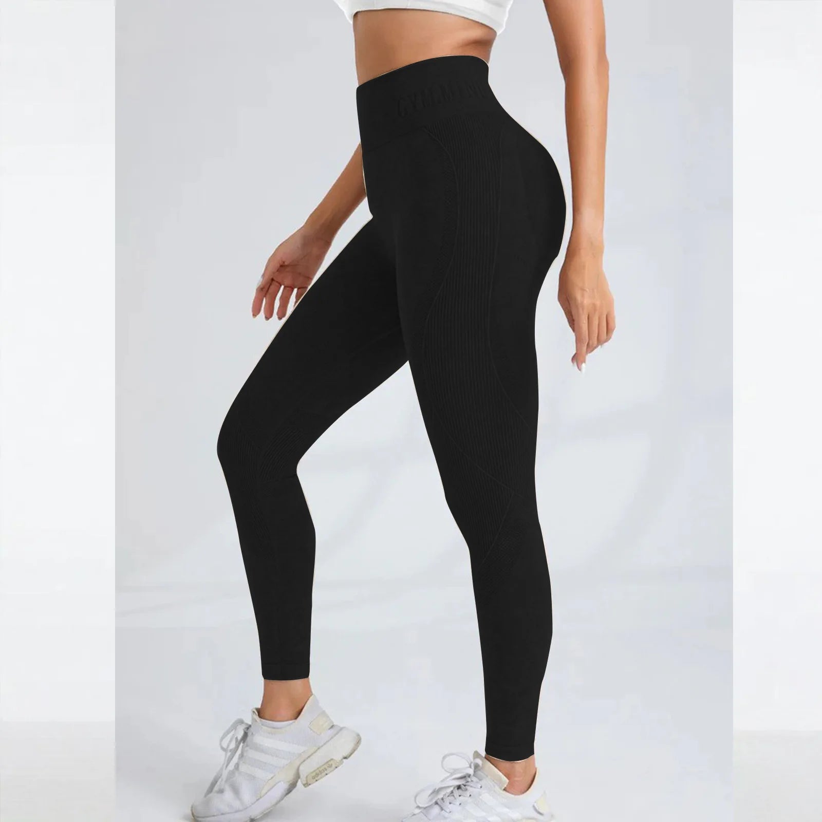 Women's Activewear Apparel: Seamless High Waist Pants Hip Lifting Outdoor Sports Tight Waist Pants / Rungear
