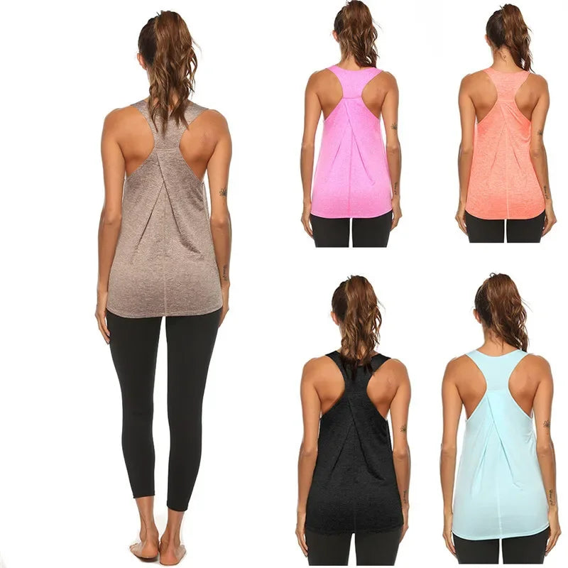Women's Running Apparel: STOUREG Sleeveless, Quick-Dry Racerback Workout Tank Top / Rungear
