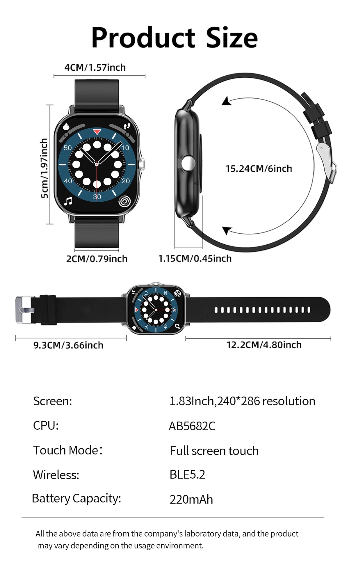 Rungear Tech Accessories: 2025 Unisex New Wireless Smartwatch With 1.83‘‘HD Screen, Call, Sports Fitness Tracker / Rungear