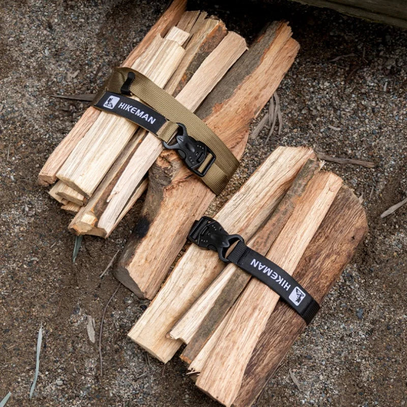 HIKEMAN 120cm Luggage Straps Outdoor Hiking Camping Travel Clothing Paing Tightening Fixed Strap Adjustable Packing Gear