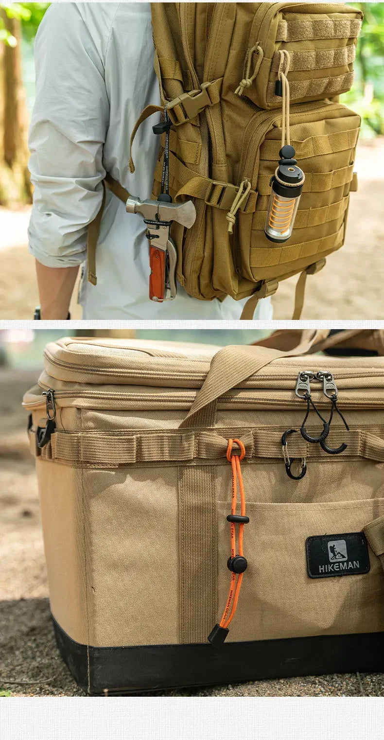 Trail Gear Accessories: HIKEMAN 4pcs Elastic Ropes, Adjustable Strap, Fixed Retention Buckle / Rungear