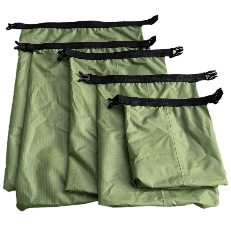 Waterproof Trail Gear: 5Pc Waterproof Dry Storage Bags for Outdoor Sports, Camping, Hiking / Rungear