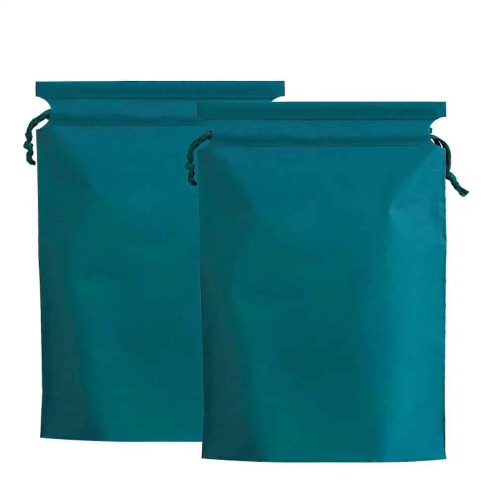 Trail/ Run Gear Accessories: 2 Pack Reusable Waterproof Drawstring Bags 30x20cm For Shoes, Wet Clothes, Outdoor Sports, Gym,Travel / Rungear