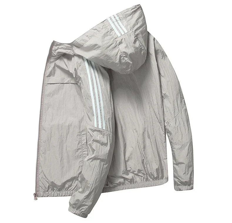 Lightweight Hooded Running Jacket | Sun-Protective Outdoor Sports Coat | Unisex