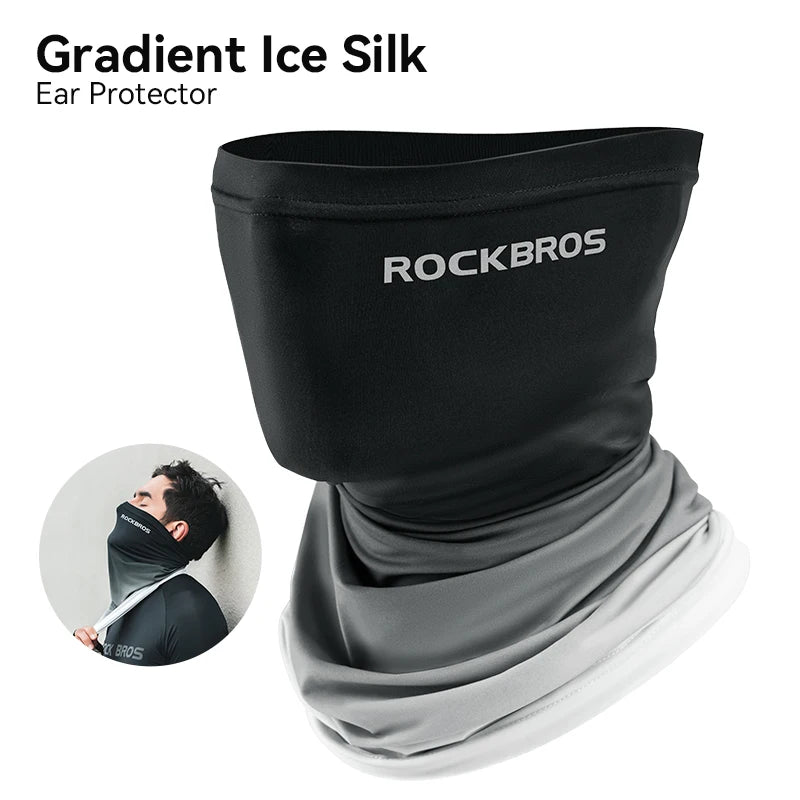 ROCKBROS Ice Silk Neck Gaiter – UV Protection, Unisex Running & Cycling | RUNGEAR