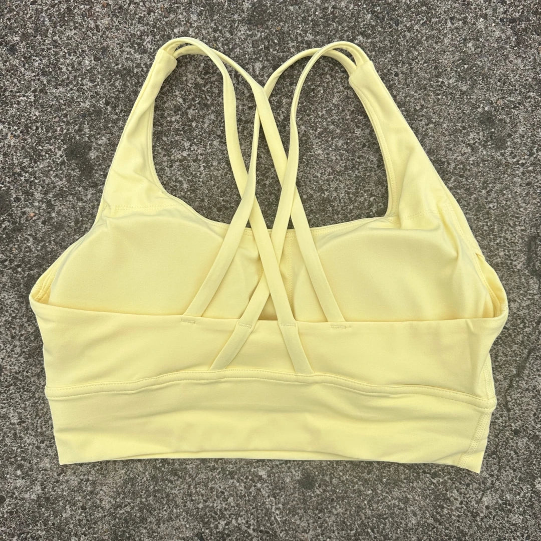 Women's Bra Apparel: Solid Color, High Strength Shockproof, Soft Cross Back, High Strength Shockproof, Fitness Sports Bra / Rungear