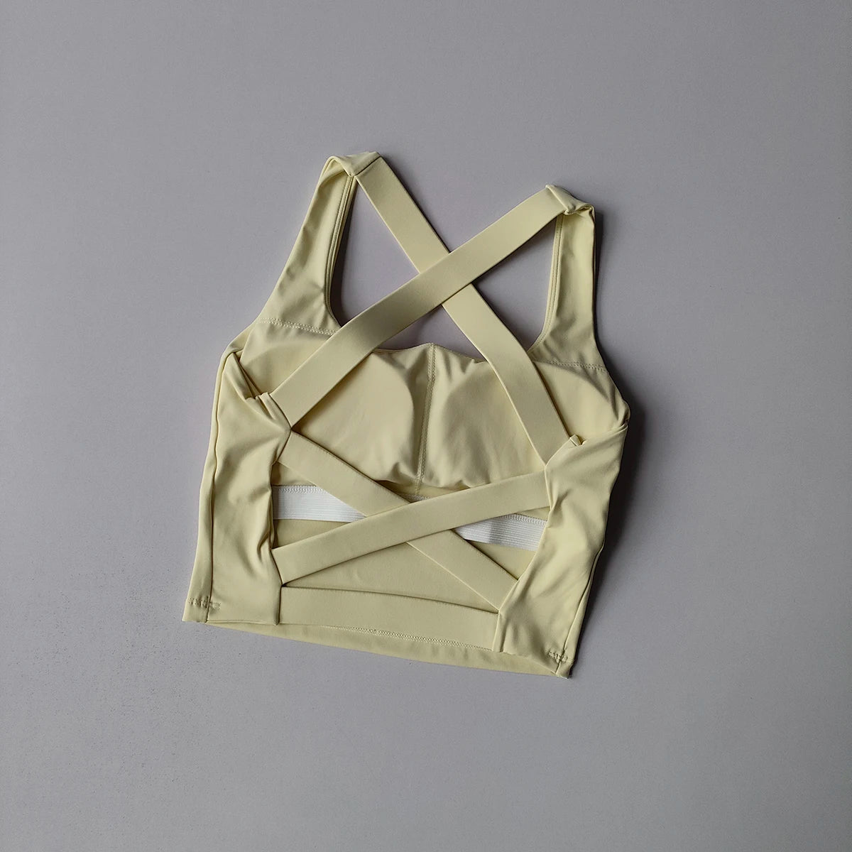 Women's Cross-Strap Wrap Sports Bra | Breathable Push-Up Gym & Yoga Bralette | RUNGEAR