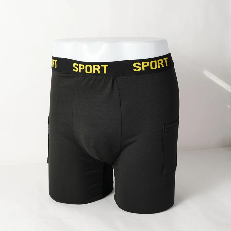 Men's Sports Boxer Shorts 3-Pack – High Elasticity, Breathable Flat-Crotch Underwear